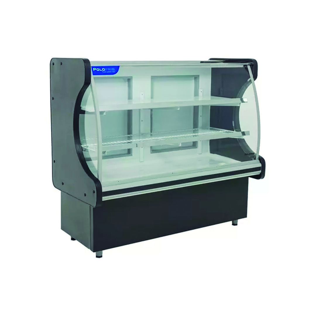 Balcão Ar Forçado Classic 1,00m Vidro Semi Curvo Polo Frio