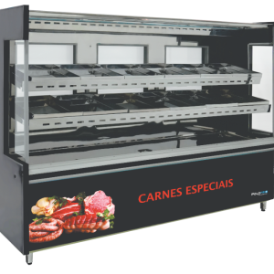 Balcão Refrigerado Avícola Nobre Vidro  Reto Polo Frio