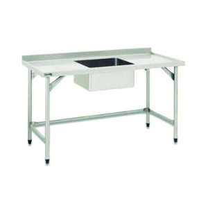 PIA EM INOX FLEX 1,20X65X90 C/ 01 CUBA 0,50X40X20